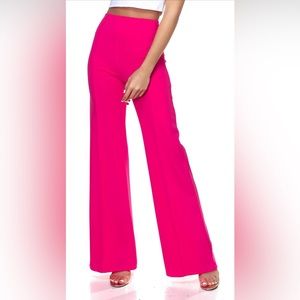 Women’s Fuchsia palazzo pants